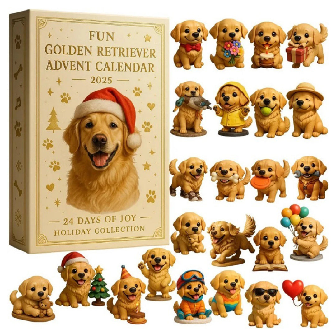 🎄Golden Retriever Adventskalender 2025 - 2D Design🐶