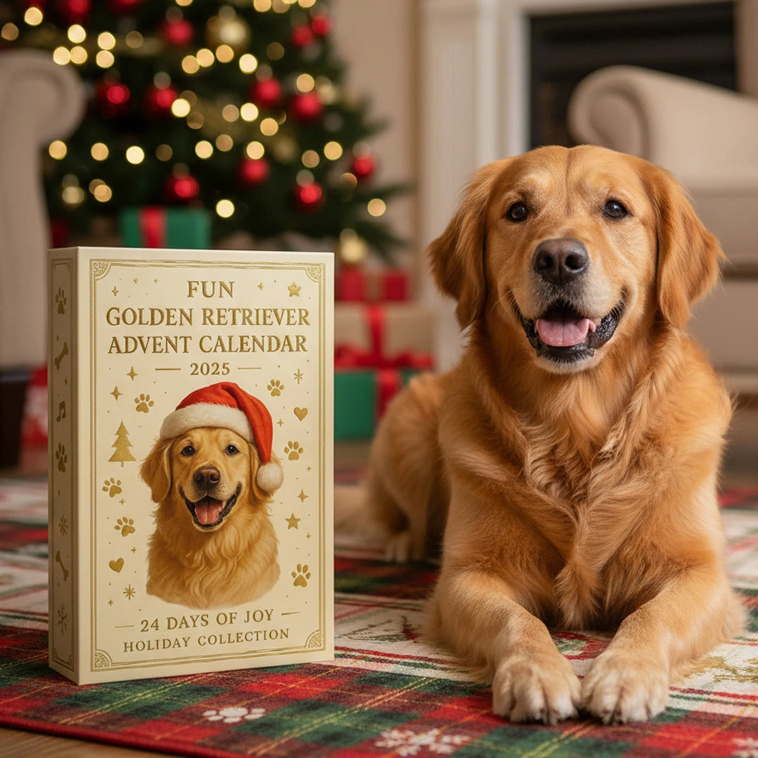 🎄Golden Retriever Adventskalender 2025 - 2D Design🐶