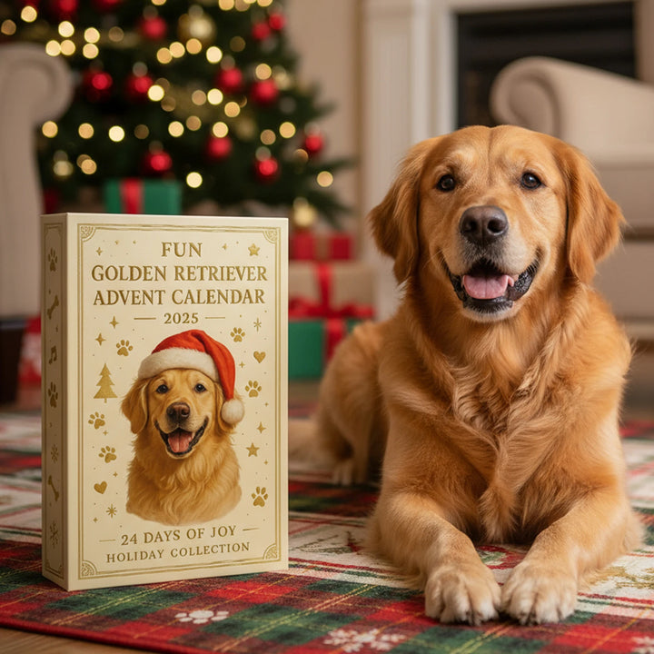🎄Golden Retriever Adventskalender 2025 - 2D Design🐶