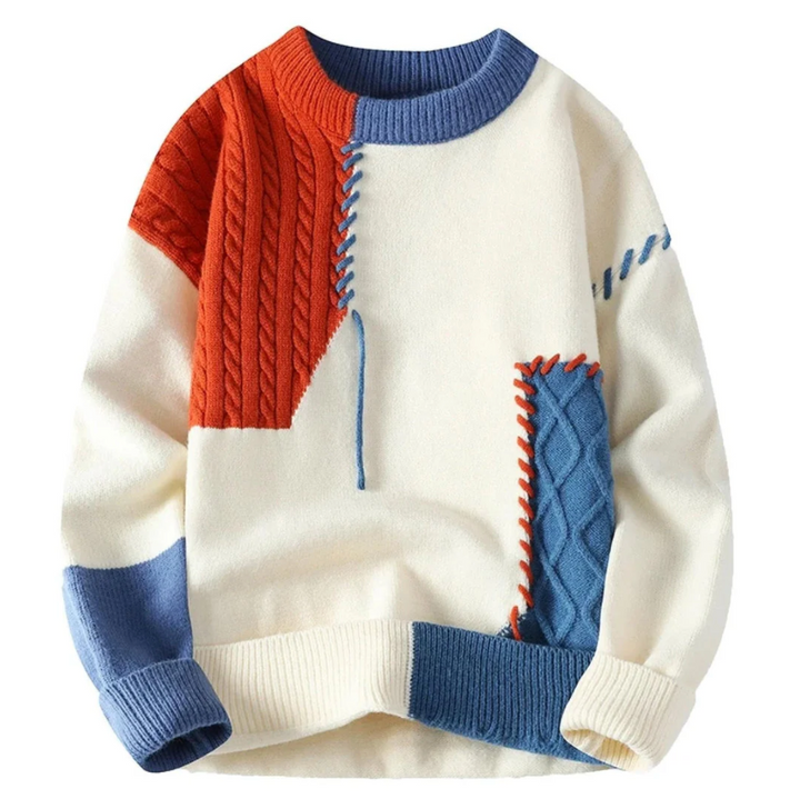 FABIAN - Patchwork-Pullover
