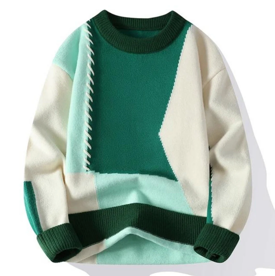 FABIAN - Patchwork-Pullover