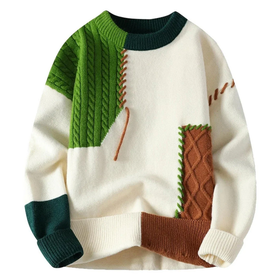 FABIAN - Patchwork-Pullover