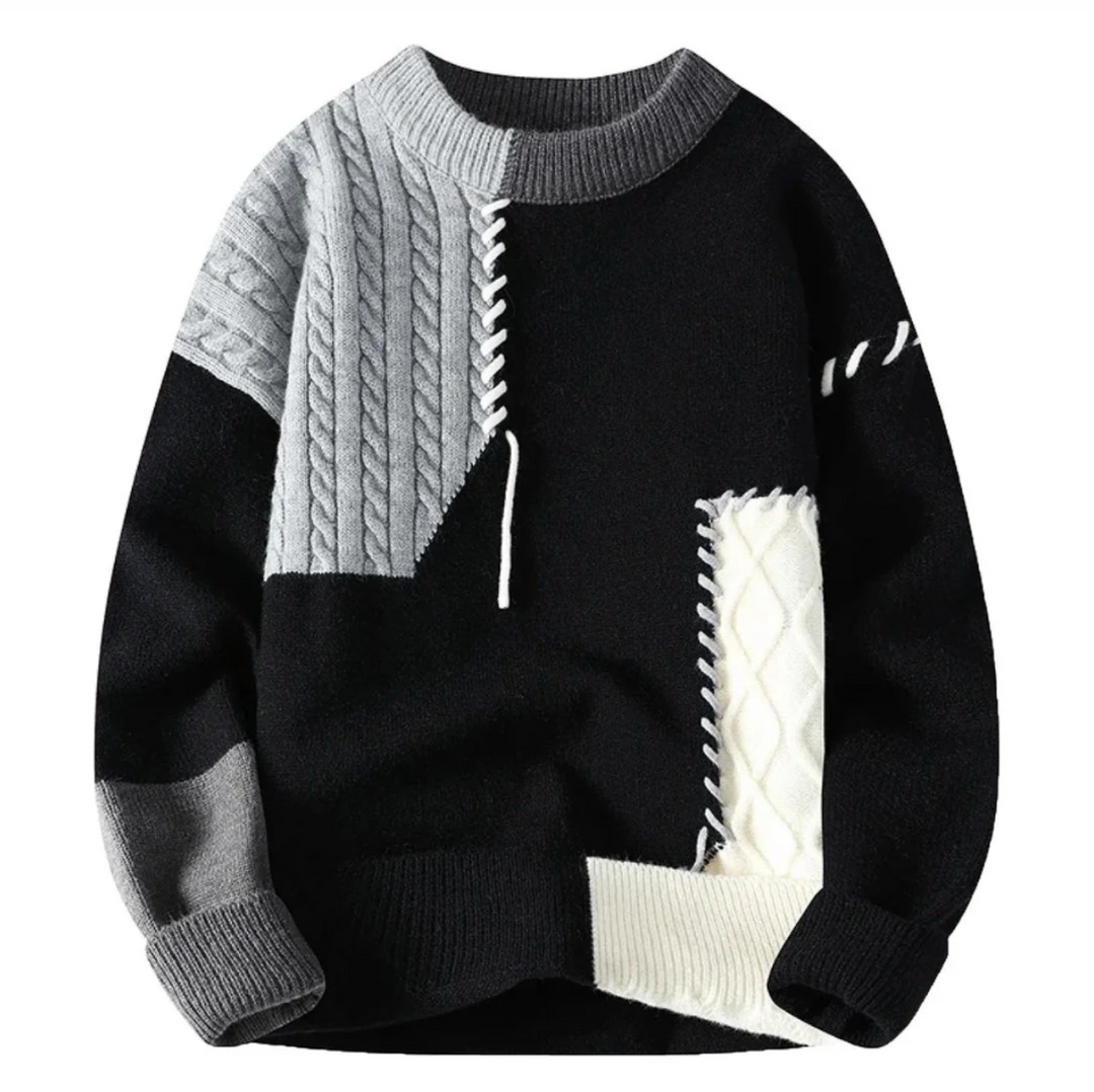 FABIAN - Patchwork-Pullover