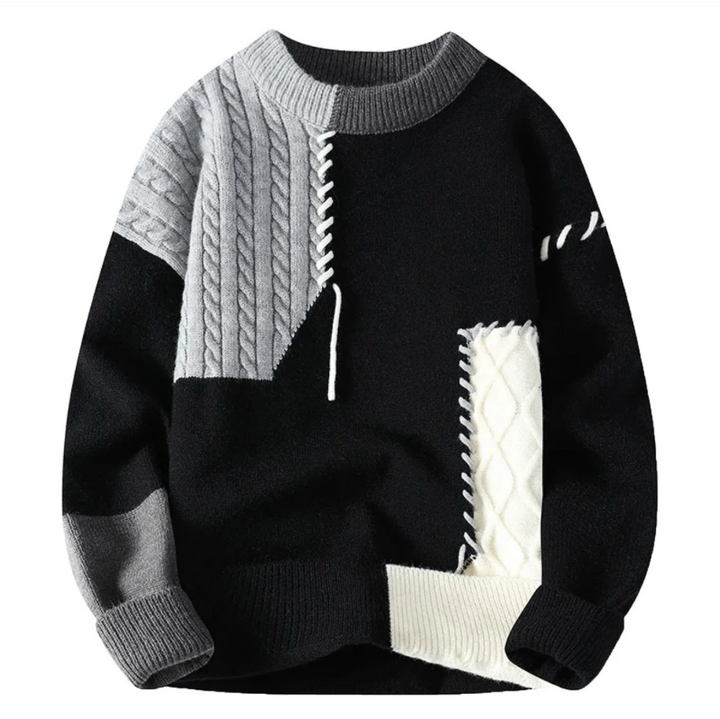 FABIAN - Patchwork-Pullover