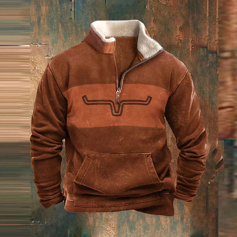 Daniel - Fleece-Pullover mit Viertel-Reissverschluss