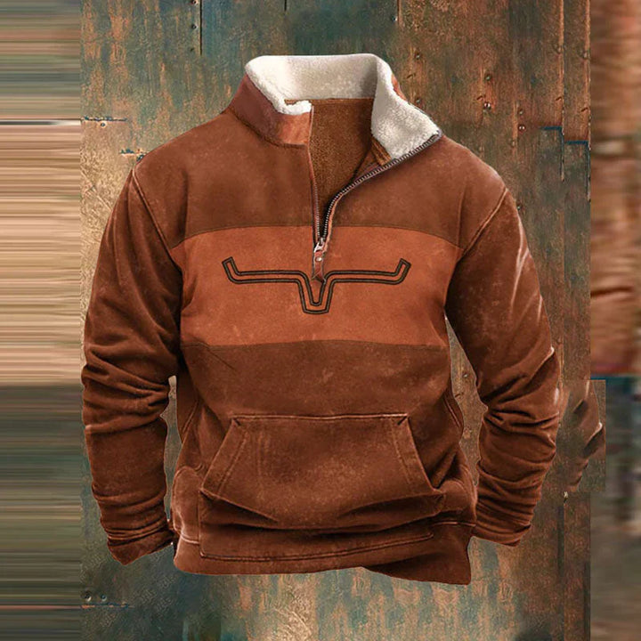 Daniel - Fleece-Pullover mit Viertel-Reissverschluss