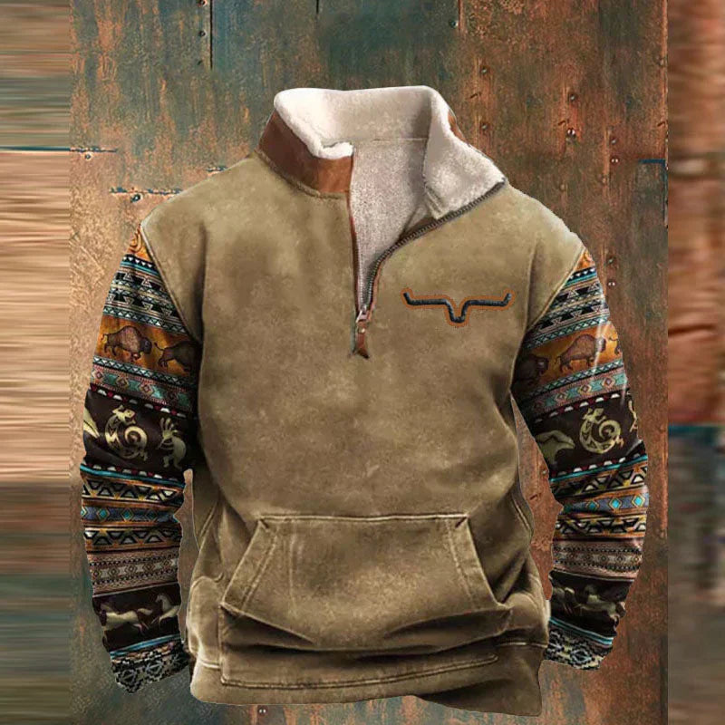 Daniel - Fleece-Pullover mit Viertel-Reissverschluss