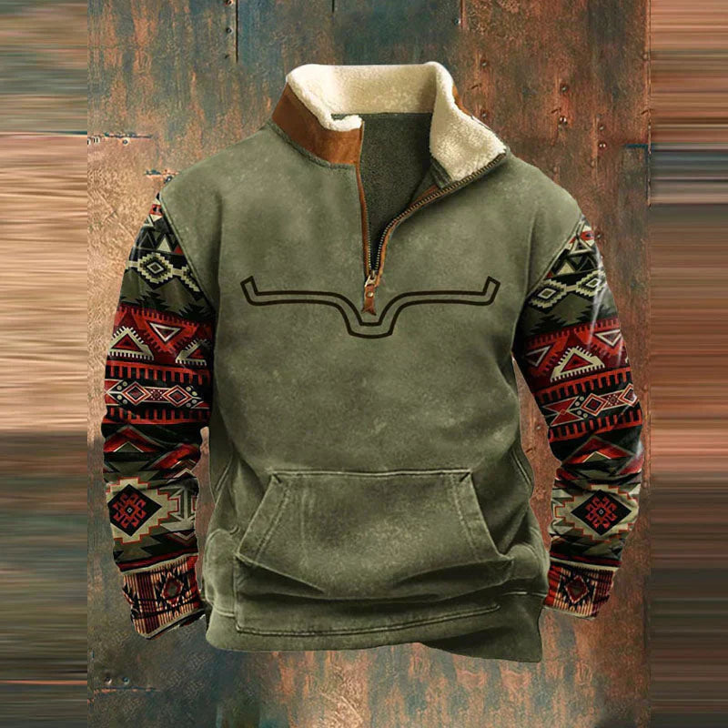 Daniel - Fleece-Pullover mit Viertel-Reissverschluss