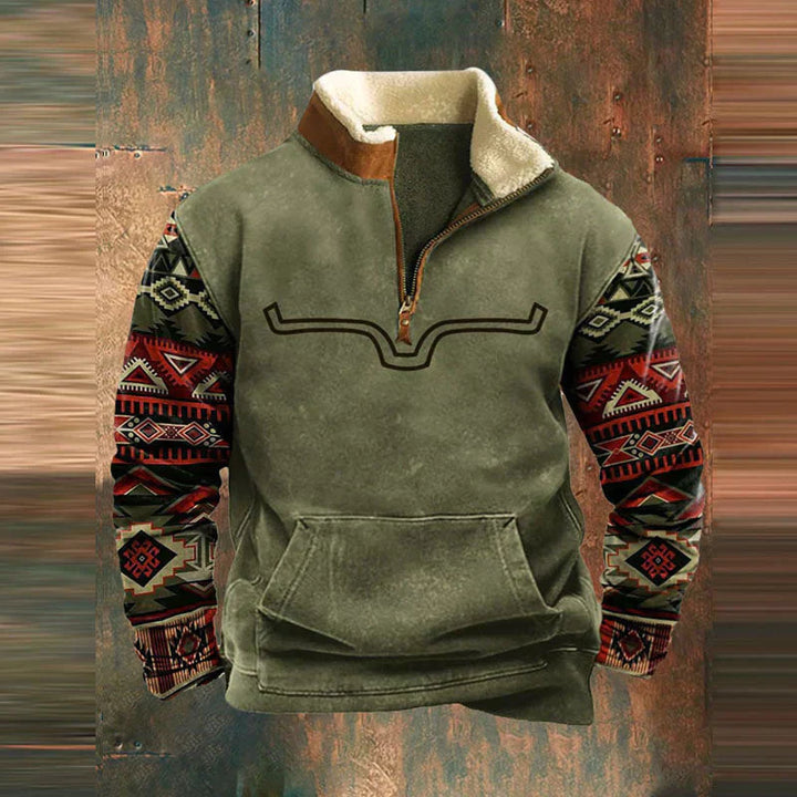 Daniel - Fleece-Pullover mit Viertel-Reissverschluss