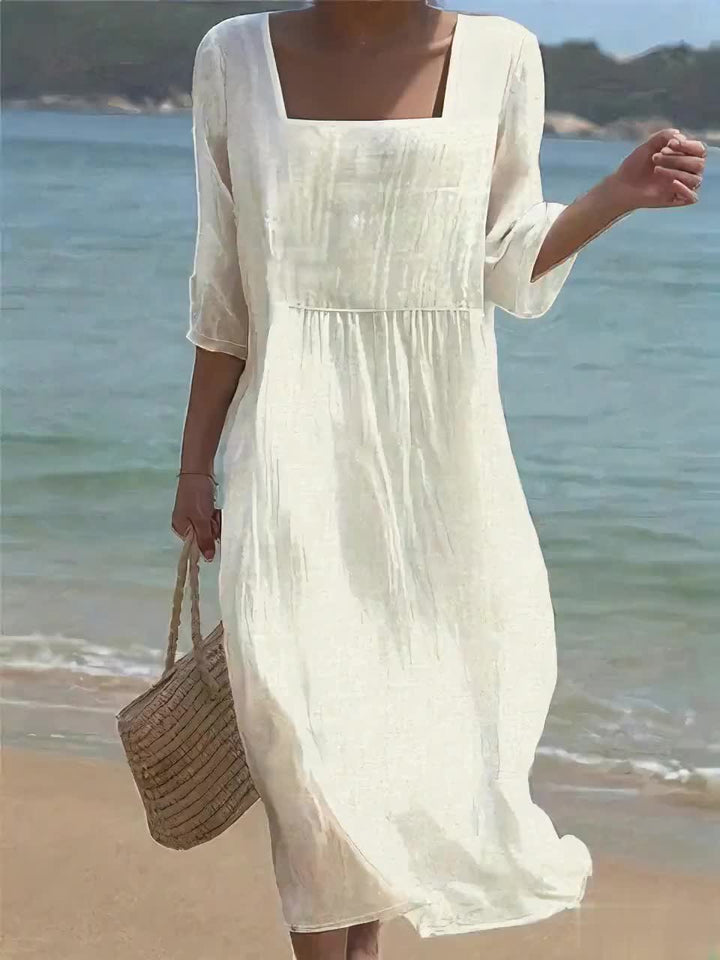 TESSA - Lässiges Leinenkleid