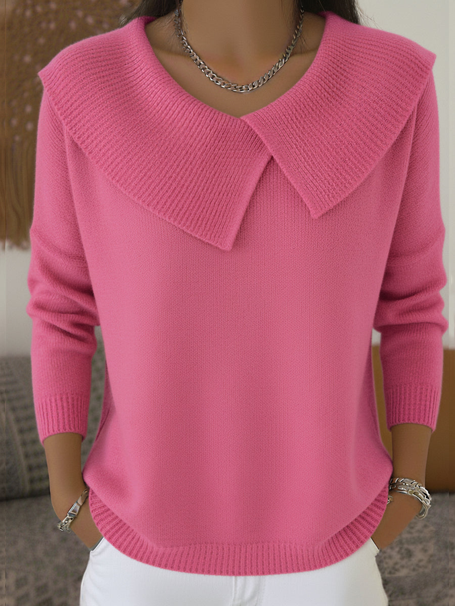 Lucia - Warmer Pullover mit weichem Kragen