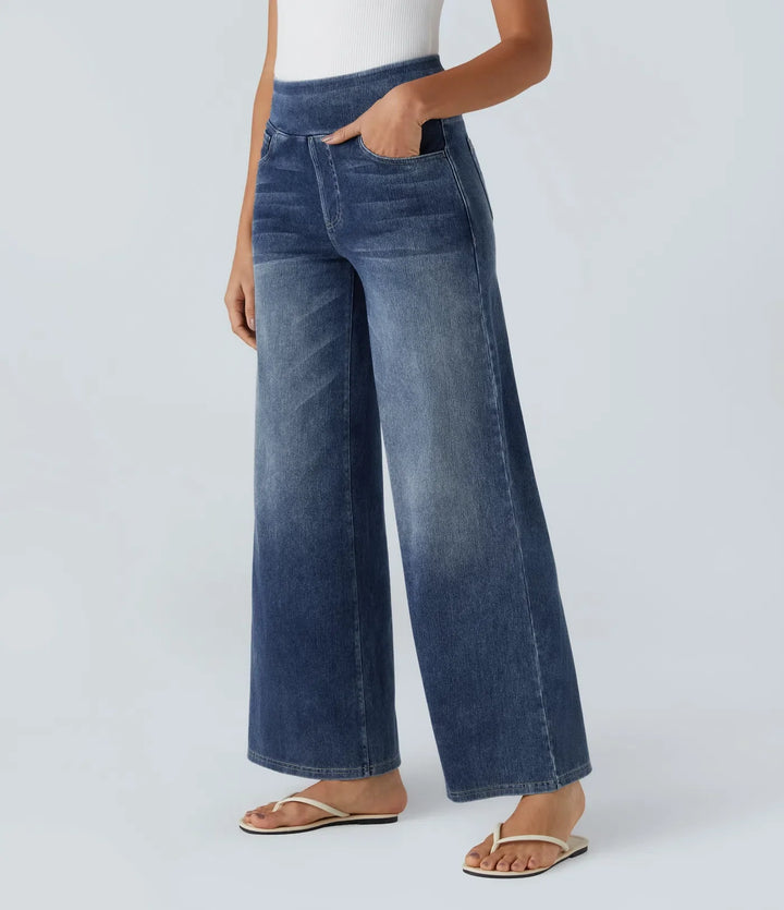 ELLA - Elastische Hose mit hoher Taille