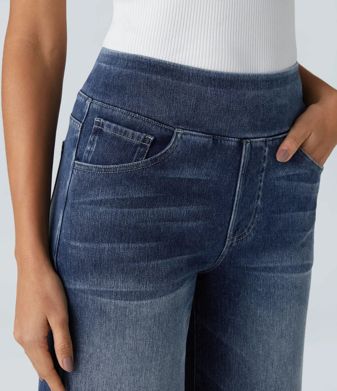 ELLA - Elastische Hose mit hoher Taille