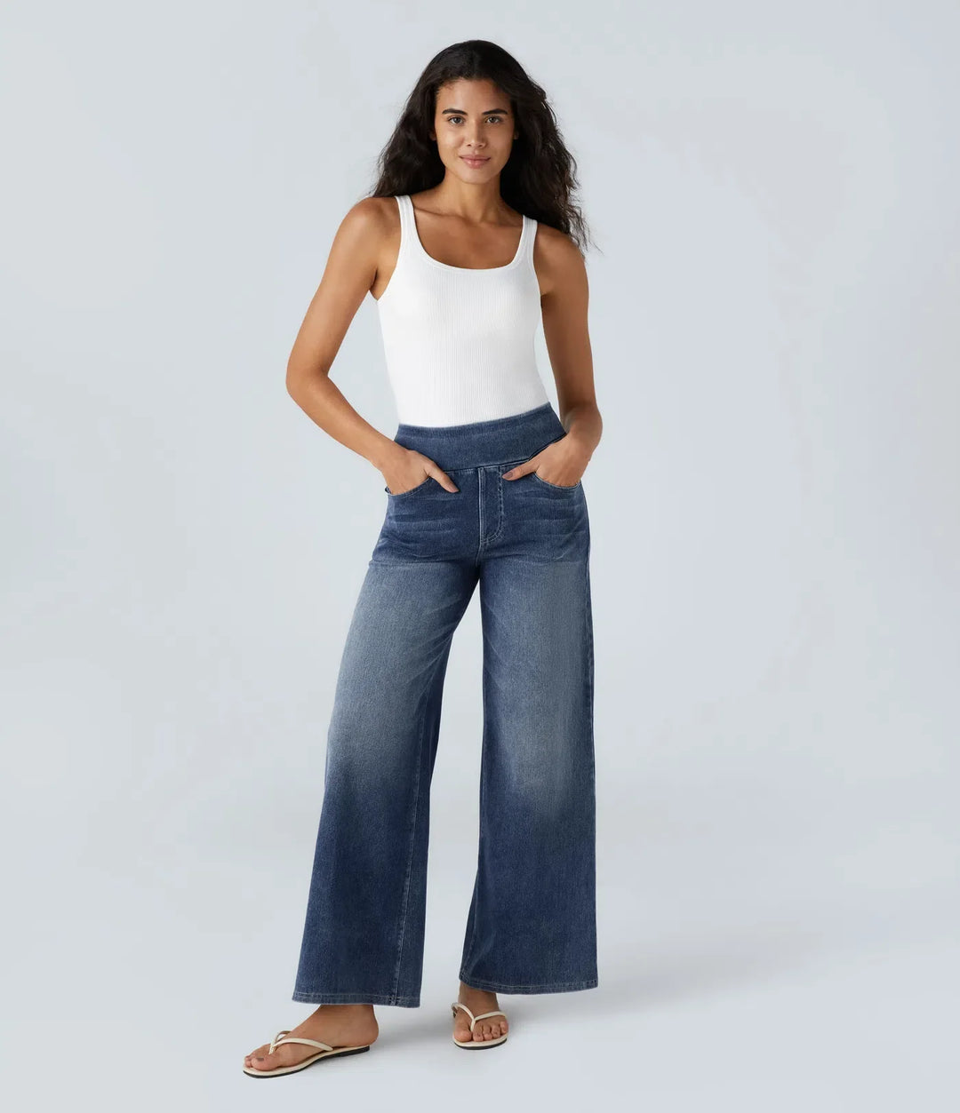 ELLA - Elastische Hose mit hoher Taille
