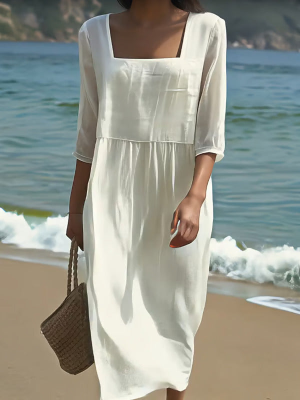 TESSA - Lässiges Leinenkleid