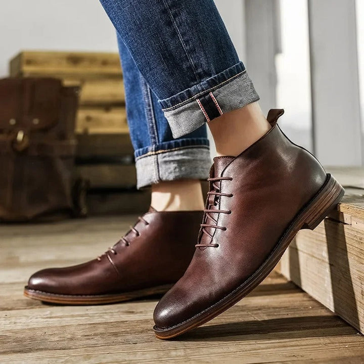 CEDRIC - Lederstiefel