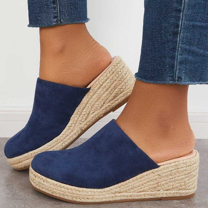Marga - Elegante Sandalen mit geflochtenem Keilabsatz