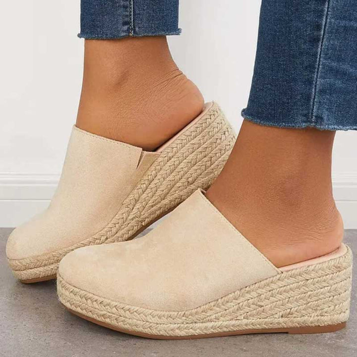 Marga - Elegante Sandalen mit geflochtenem Keilabsatz