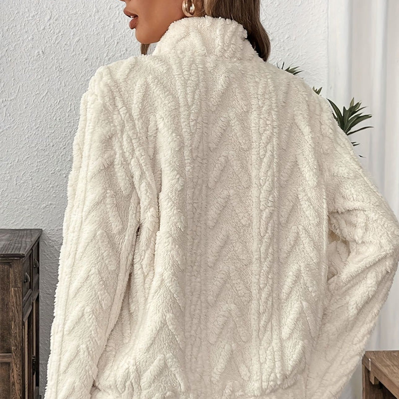 Isariel - Weiches Halb-Zip Sweatshirt mit Warmen Taschen