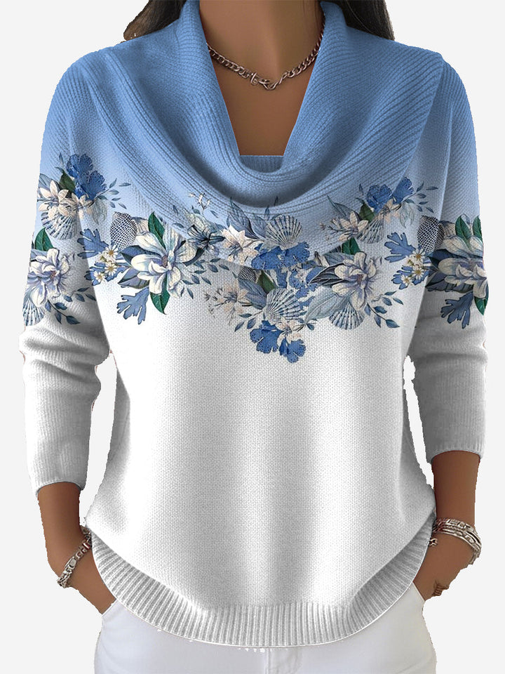 Taliah - Vintage Blumenpullover