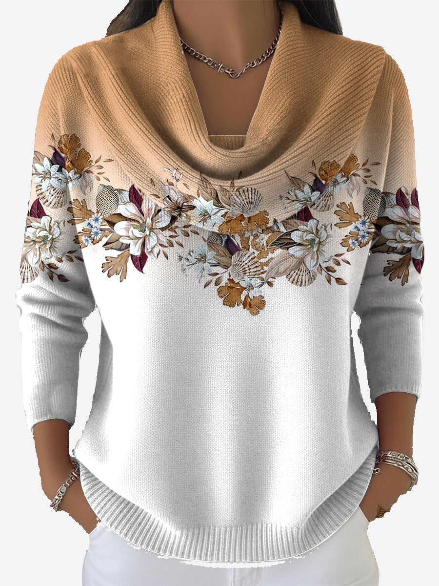 Taliah - Vintage Blumenpullover