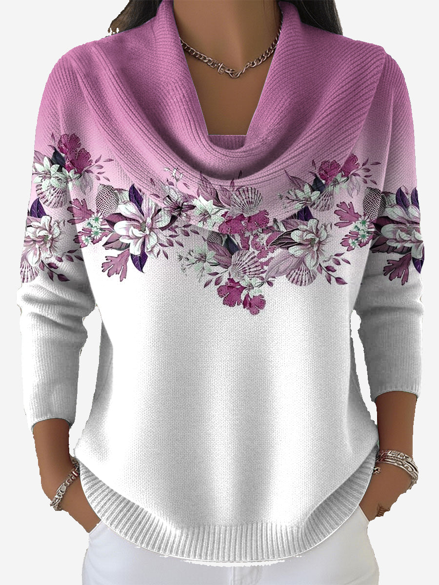Taliah - Vintage Blumenpullover