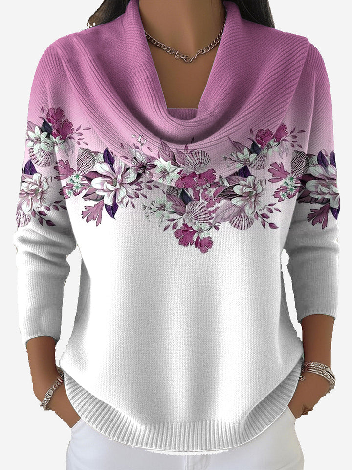 Taliah - Vintage Blumenpullover