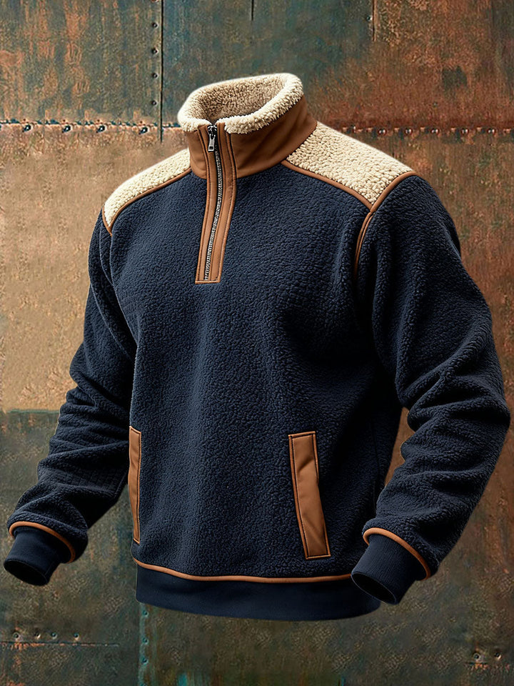 Rafael - Männlicher retro warmer Outdoor-Pullover